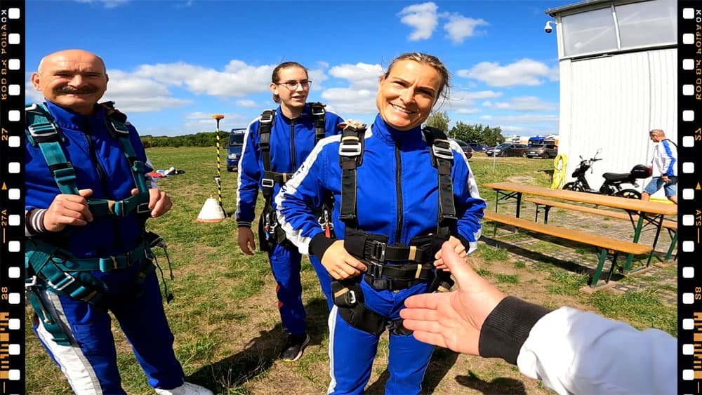 A photograph from a tandem skydive