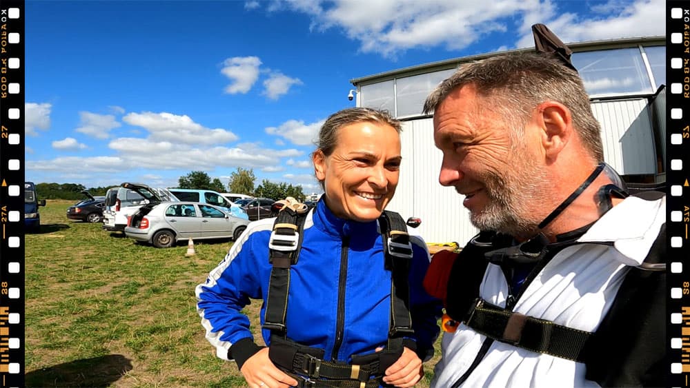 A photograph from a tandem skydive