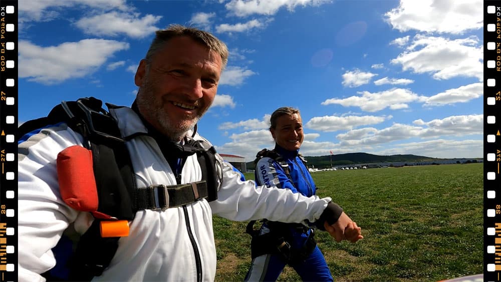 A photograph from a tandem skydive