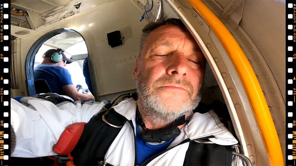 A photograph from a tandem skydive