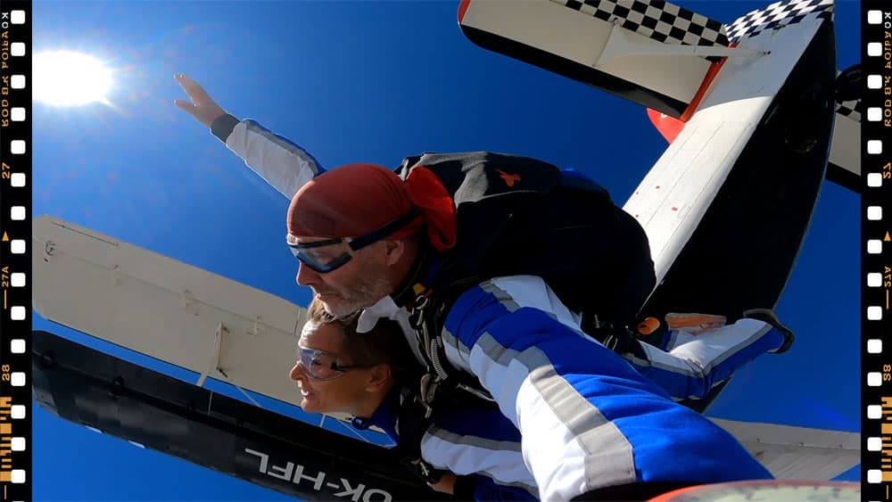 A photograph from a tandem skydive