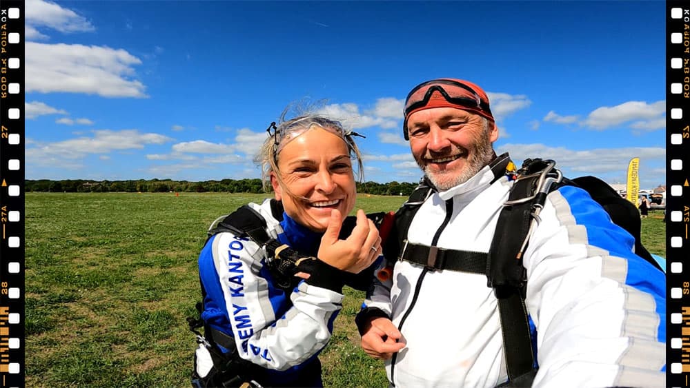 A photograph from a tandem skydive