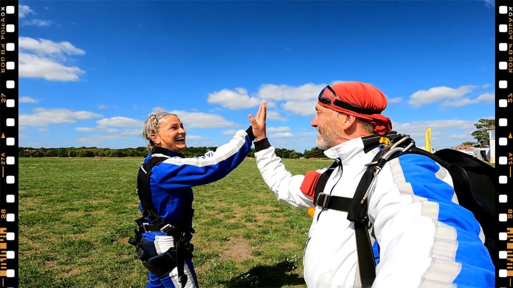 A photograph from a tandem skydive