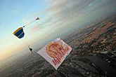 A display jump with a banner
