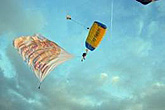 A display jump with a banner