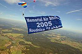 A display jump with a banner